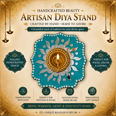 Diya Stand turquoise 