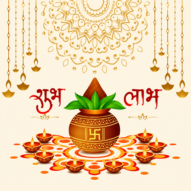 Shub Labh flower hover